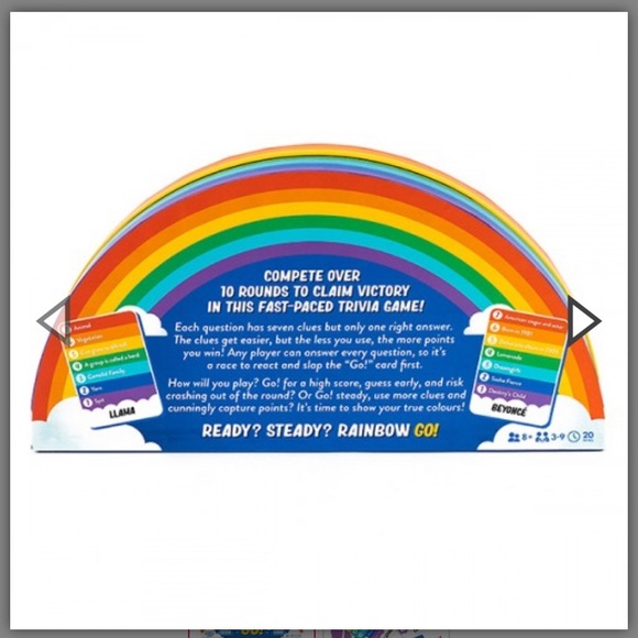 Rainbow Go family trivia game brand new in box. Ages 8+ and 3-9 players! - Picture 4 of 6